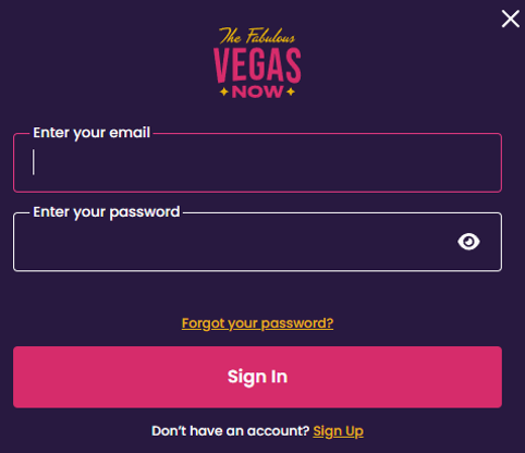 vegas now casino login